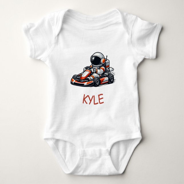 Body Para Bebê Kart de Astronauta (Frente)