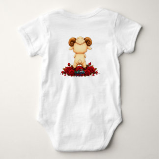 Body Para Bebê Kawaii Áries Zodíaco Neos