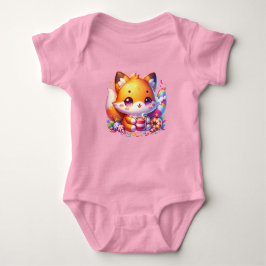 Body Para Bebê Kawaii Cat Baby Suite - Design Adorável
