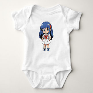 Body Para Bebê Kawaii Chibi Character Bodysuit