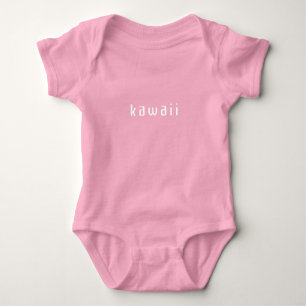 Body Para Bebê Kawaii Cute Na Garota Rosa Japonesa