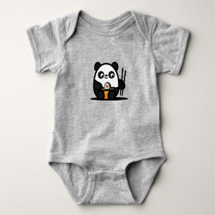 Body Para Bebê Kawaii Cute Sushi Panda