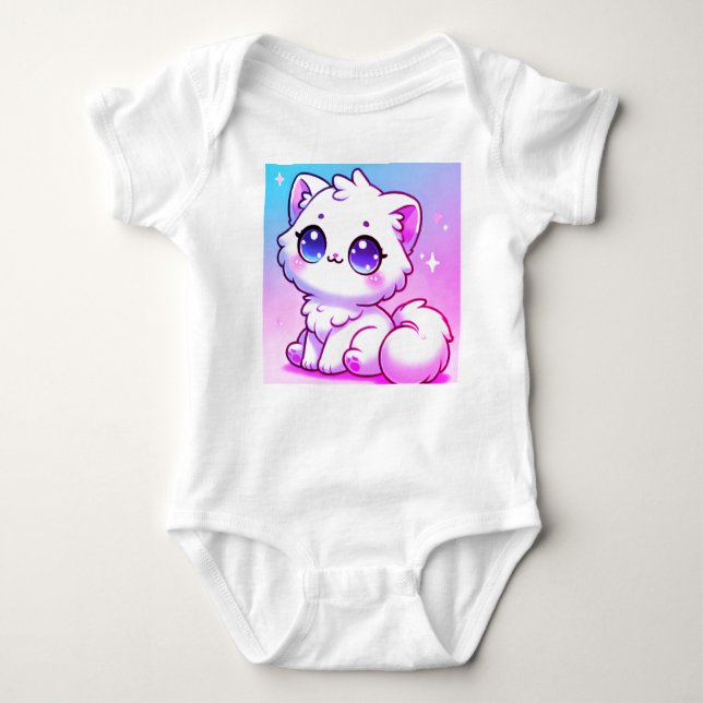 Body para Bebê Kawaii Kitty (Frente)