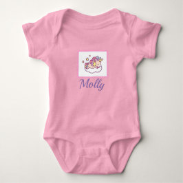 Body Para Bebê Kawaii Onsie Sleeper Pink