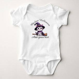 Body Para Bebê Kawaii Witch Kitten – Bodysuit de Bebê de Hallowee