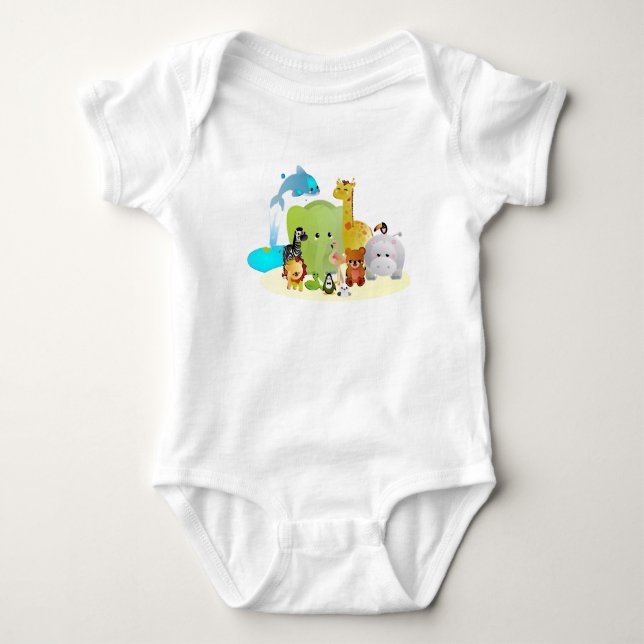 Body Para Bebê kawaiizoo removed (Frente)