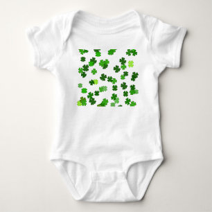 Body Para Bebê Kelly verde “Shamrocks Falling”