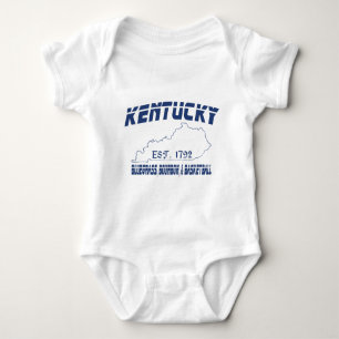 Body Para Bebê Kentucky Bluegrass Bourbon Basball UScustomInk