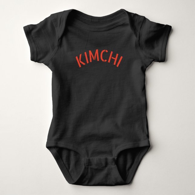 Body Para Bebê kimchi fofo (Frente)