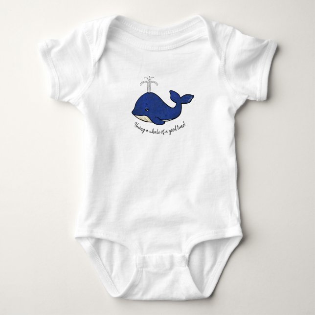 Body Para Bebê KiniArt Bebê de Baleia (Frente)