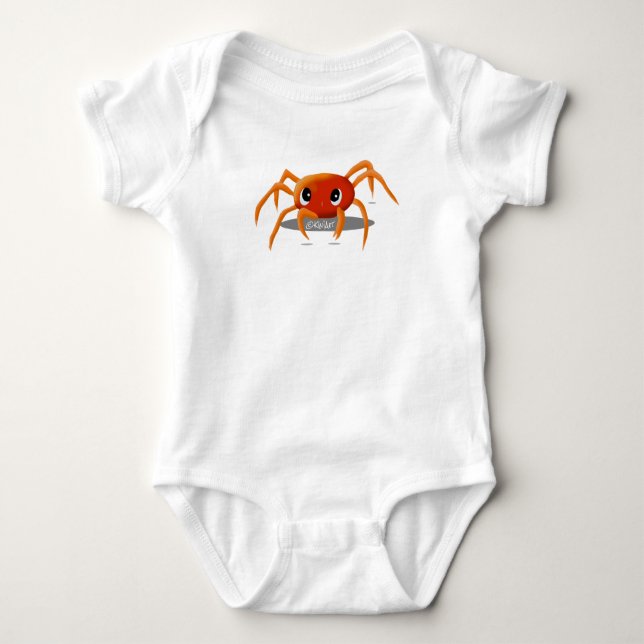 Body Para Bebê KiniArt Caranguejo (Frente)