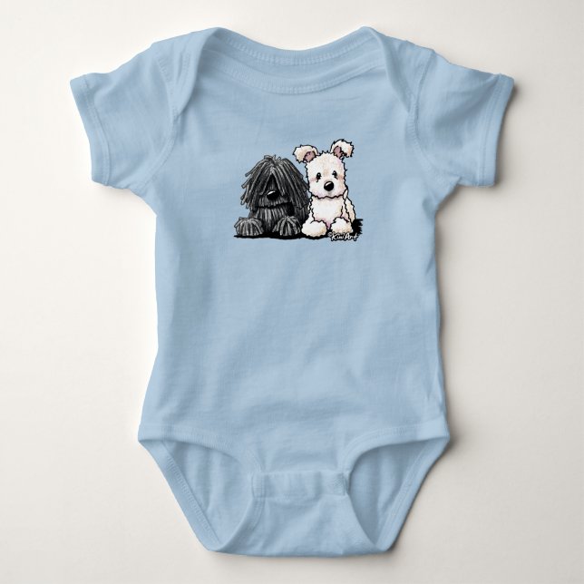 Body Para Bebê KiniArt Puli e Pumi (Frente)