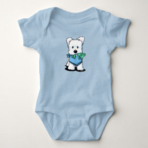 Body Para Bebê KiniArt Westie Bestie Baby Bodysuit