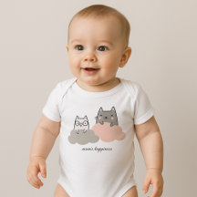 Kitten Cloud com Padrão Fofo