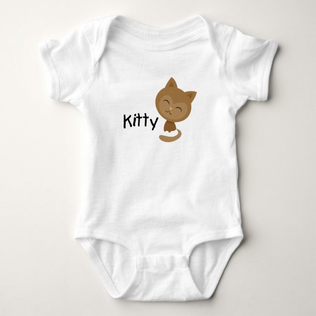Body Para Bebê Kitty Cat Shirts (Frente)