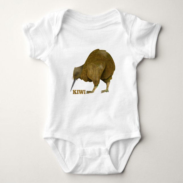 Body Para Bebê Kiwi N.Z. Bird (Frente)