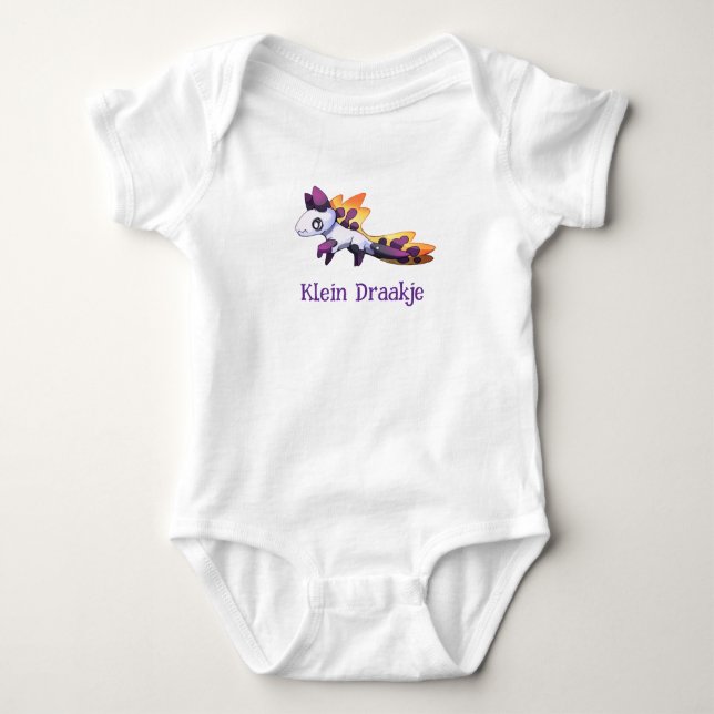 Body Para Bebê Klein draakje (Frente)