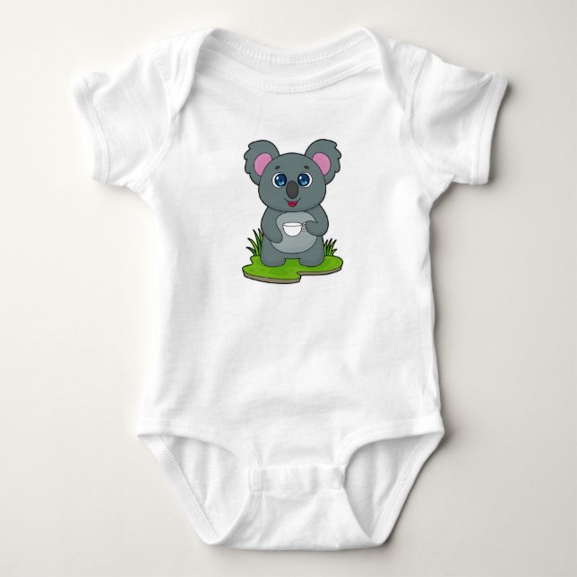 Body Para Bebê Koala com café (Frente)