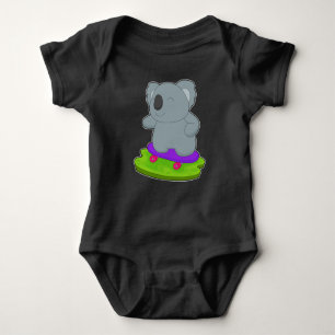 Body Para Bebê Koala Skater Skateboard