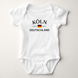 Body Para Bebê Koln (Colônia) Coordenadas de Alemanhas Alemãs