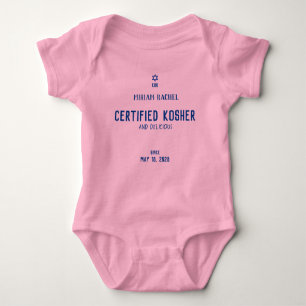 Body Para Bebê Kosher certificado e deliciosa roupa de bebê COR