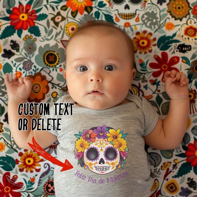 Body Para Bebê 🌹La Catrina Tributo ao Dia de Muertos 🌹 (La Catrina Dia de Muertos Tribute )
