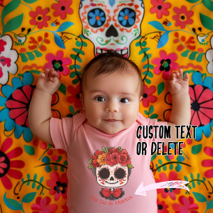 Body Para Bebê 🌹La Catrina Tributo ao Dia de Muertos 🌹