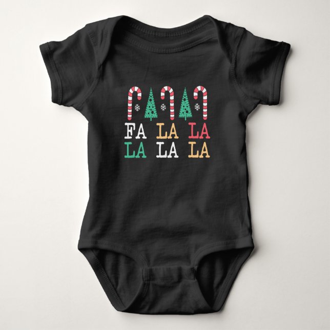 Body Para Bebê La La La Merry Natal-64658 (Frente)