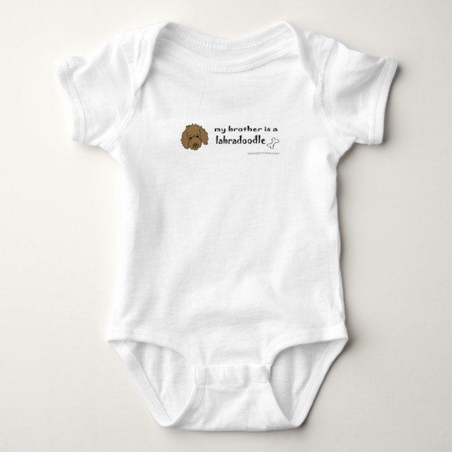 Body Para Bebê labradoodle (Frente)