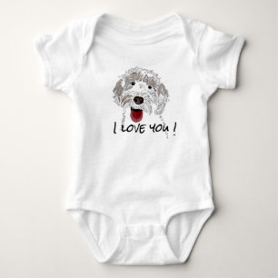 Body Para Bebê Labradoodle Eu Te Amo
