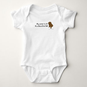 Body Para Bebê labrador chocolate