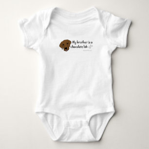 Body Para Bebê labrador chocolate