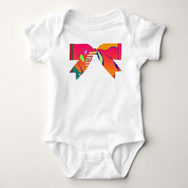 Body Para Bebê Laço de Arco  (Frente)