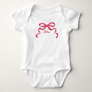 Body Para Bebê Laço de fita feminino design personalizado