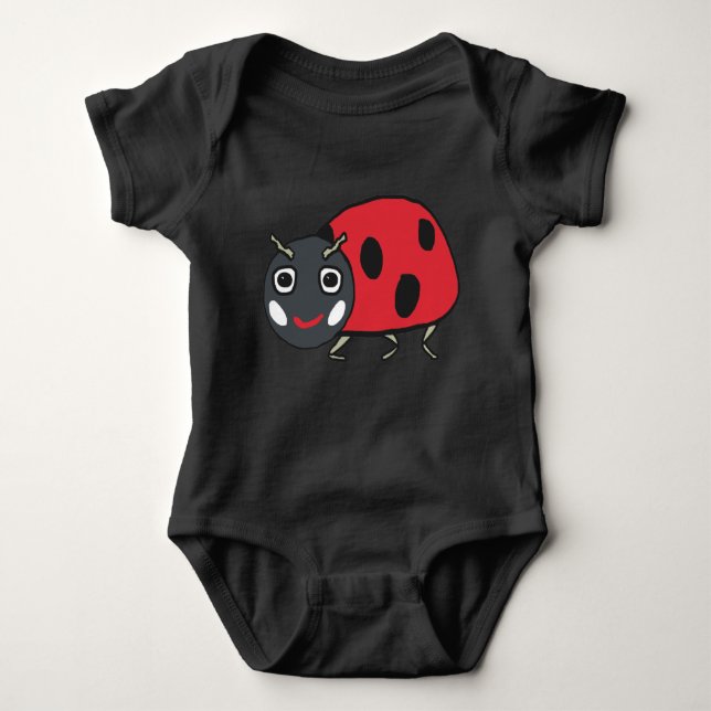 Body Para Bebê Ladybird Ladybug (Frente)