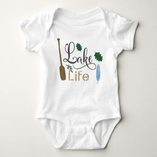Body Para Bebê Lago Life (Frente)