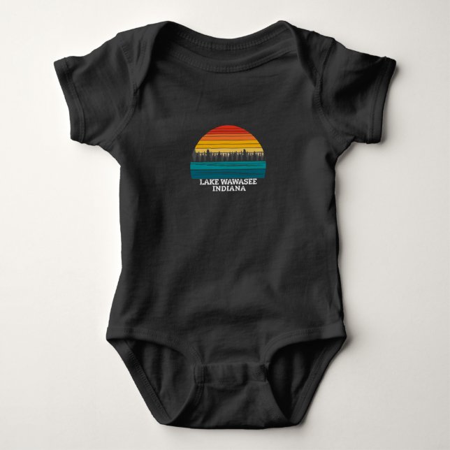 Body Para Bebê Lago Wawasee Indiana (Frente)