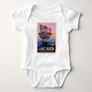 Body Para Bebê Lagos excelente Lago Huron