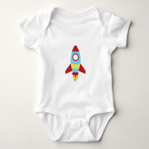 Body Para Bebê Lançamento de Nave Espacial Foguete