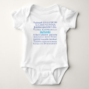 Body Para Bebê Landmarks de Helsínquia