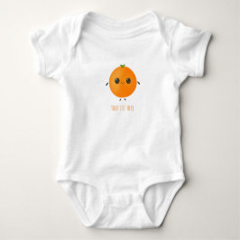 Body Para Bebê Laranja Comida Personalizada