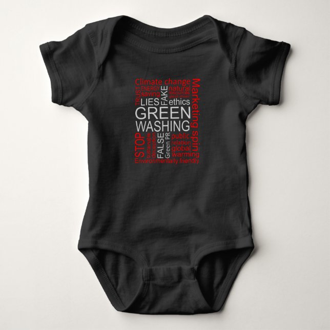 Body Para Bebê Lavagem Verde Mentiras Falsas Enganos (Frente)