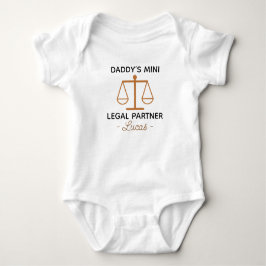Body Para Bebê Lawyer - Daddy’s Mini Legal Partner - Attorney