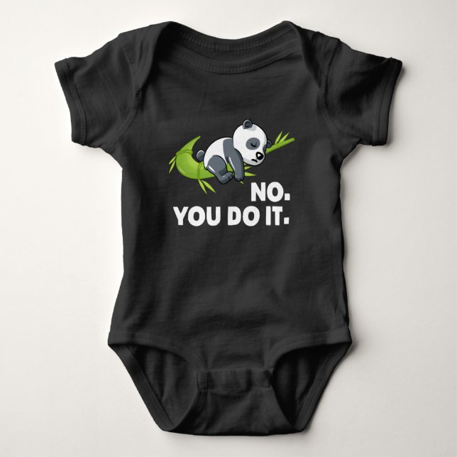 Body Para Bebê Lazy Panda - No You Do IT (Frente)