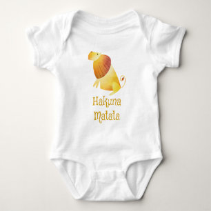 Body Para Bebê Leão-Cute Hakuna Matata