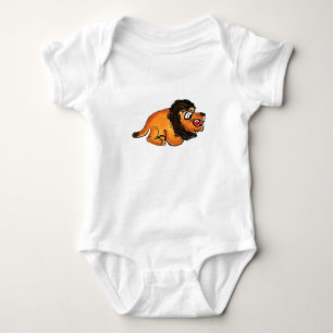 Body Para Bebê Leão Engraçado