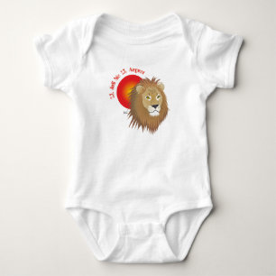 Body Para Bebê Leão - Tierkreiszeichen alpargata