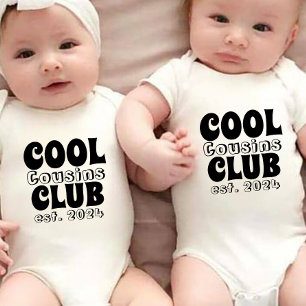 Body Para Bebê Legal Cousins Club est 2024