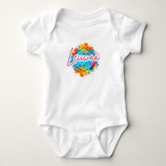 Body Para Bebê LEIIWAA Baby Bodysuit – Nascida Ousada, Ilha P