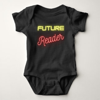 Body Para Bebê Leitor Futuro Amarelo Vermelho